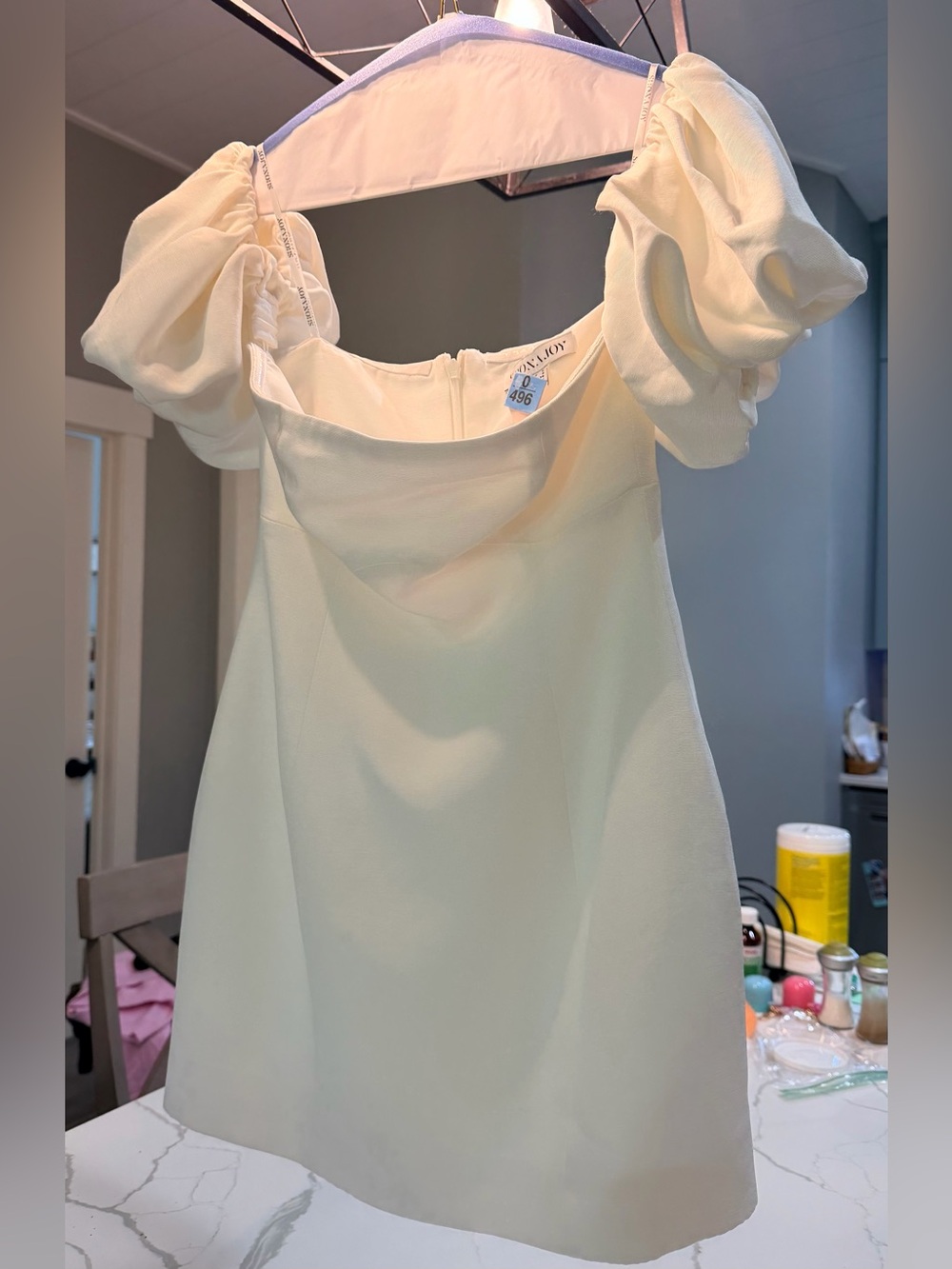 Shona Joy Puff-Sleeve Mini Dress